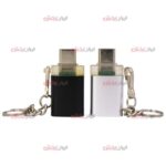 OTG چراغ دار Type-C مدل بدنه فلزی آویز دار - Image 2