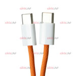 کابل دو سر تایپ سی APPLE مدل iPhone 17 ویژگی 60W روکش نارنجی - Image 3