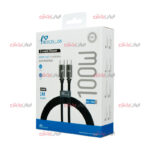 کابل دو سر تایپ سی Nexcellon مدل NX-700 ویژگی 100 وات