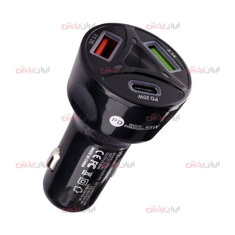 ORIGINAL-Quick-Charge-car-charger-whole-sale.jpg شارژر فندکی ORIGINAL مدل Quick Charge ویژگی 3 پورت PD - Image 1