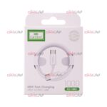 کابل دو سر تایپ سی EARLDOM مدل EC-166C ویژگی Super Fast Charge