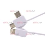 پاوربانک Hottech مدل 20000 میلی آمپر ویژگی 3 نوع کابل بر روی بدنه - Image 6