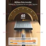 کابل دو سر تایپ سی LDNIO مدل TC-11C ویژگی 240 وات - Image 6
