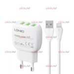 شارژر دیواری LDNIO مدل A3315 ویژگی به همراه کابل - Image 3