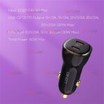 شارژر فندکی Ldnio مدل C104 ویژگی 2 درگاه PD - Image 5