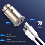 شارژر فندکی LDNIO مدل C506Q ویژگی درگاه PD به همراه کابل - Image 6