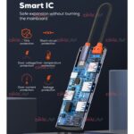 هاب 5 پورت درگاه تایپ سی LDNIO مدل DS-15U - Image 5
