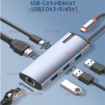 هاب 6 پورت درگاه تایپ سی LDNIO مدل DS-16H به همراه درگاه HDMI - Image 3