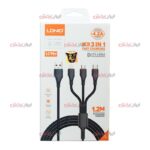 کابل 3 سر Ldnio مدل LC96U ویژگی 4.2 آمپر - Image 3