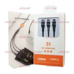 کابل 3 سر Ldnio مدل LC97U ویژگی 100 وات - Image 3