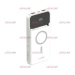 پاوربانک وایرلس Ldnio مدل PQ12 ظرفیت 10000 میلی آمپر MagSafe دار