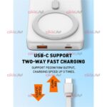 پاوربانک وایرلس Ldnio مدل PQ17 ظرفیت 10000 میلی آمپر MagSafe دار - Image 7