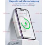 پاوربانک وایرلس Ldnio مدل PQ18 ظرفیت 20000 میلی آمپر MagSafe دار - Image 4