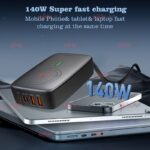 شارژر رومیزی  بی سیم LDNIO مدل Q4010 ویژگی 140W با 5 درگاه خروجی - Image 4