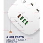 چهار راهی برق Ldnio مدل SC4407 - Image 4
