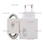 کابل و کلگی شارژر XIAOMI مدل 67W ویژگی سرجعبه