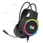 هدفون کامپیوتر گیمینگ MONSTER مدل RGB ویژگی میکروفون دار