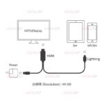 کابل تبدیل HDMI به Lightning برند ONTEN مدل OTN-7519 ویژگی 4K - Image 5