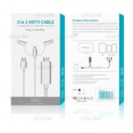 کابل تبدیل HDMI موبایل ONTEN مدل OTN-7537A ویژگی 3 سر - Image 3