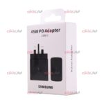 کلگی شارژر SAMSUNG مدل 45W ویژگی برد مشکی سریال دار