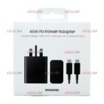 کابل و کلگی شارژر SAMSUNG 45W مدل EP-T4510 NFC ویژگی 100% اورجینال VIETNAM