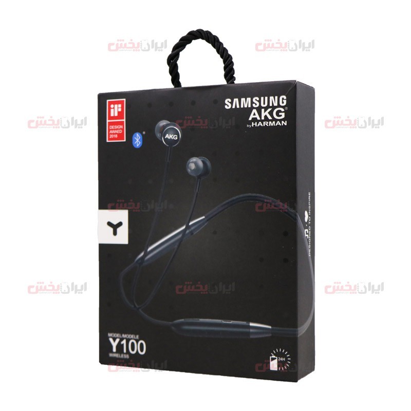 samsung-akg-by-harman-y100-whireless-handsfree-wholesale.jpg هندزفری بلوتوث دورگردنی SAMSUNG مدل AKG Y100 ویژگی تل حالت پذیر - Image 1