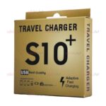 کابل و شارژر پکدارSAMSUNG مدل S10 HighCopy به همراه کابل MicroUSB