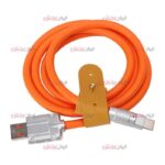 کابل روکش ضخیم مدل 6.0A رنگی Type-C