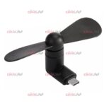 پنکه موبایلی USB به همراه OTG Type-C فلزی